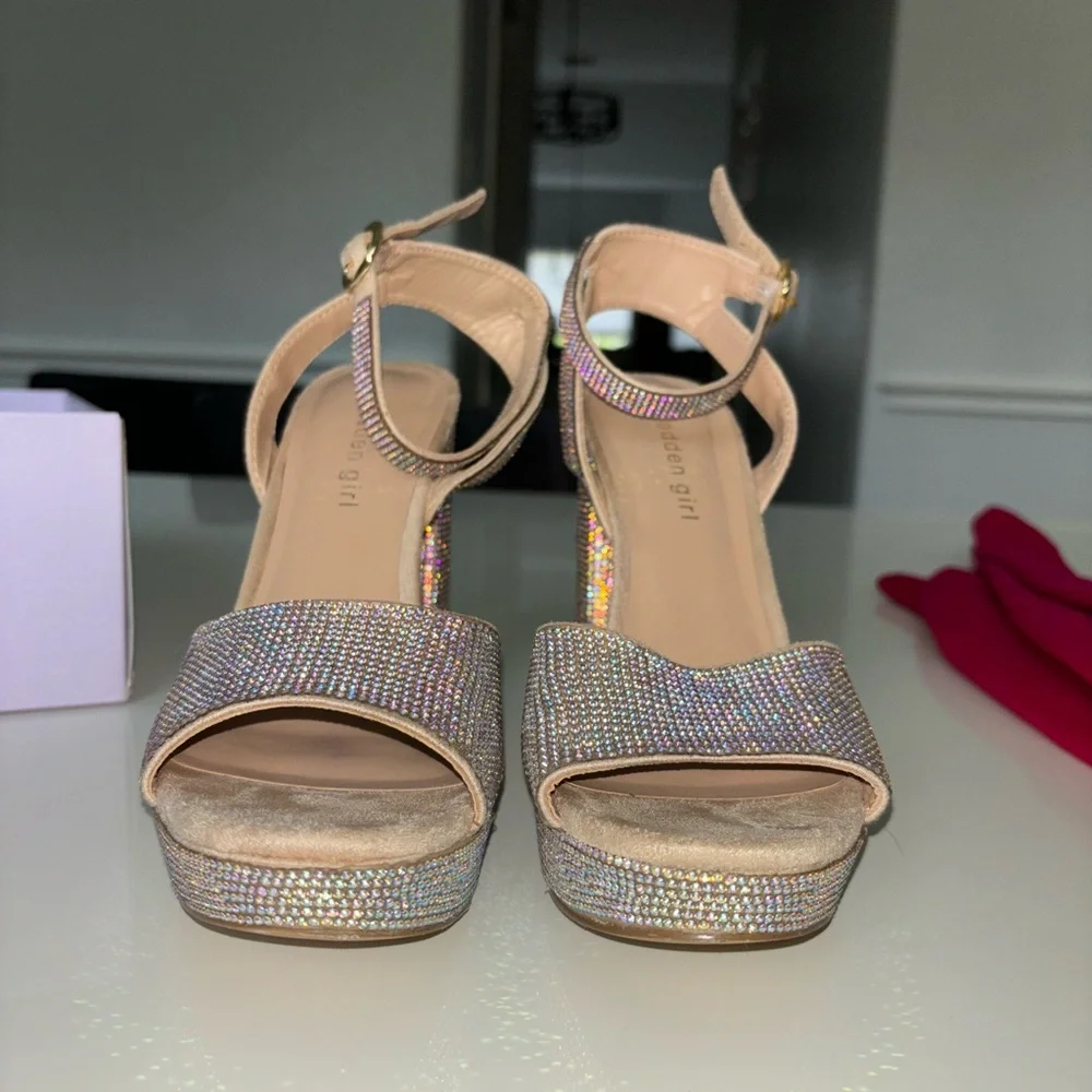 Summit Rhinestone Platform Sandals - Picture 5 of 9